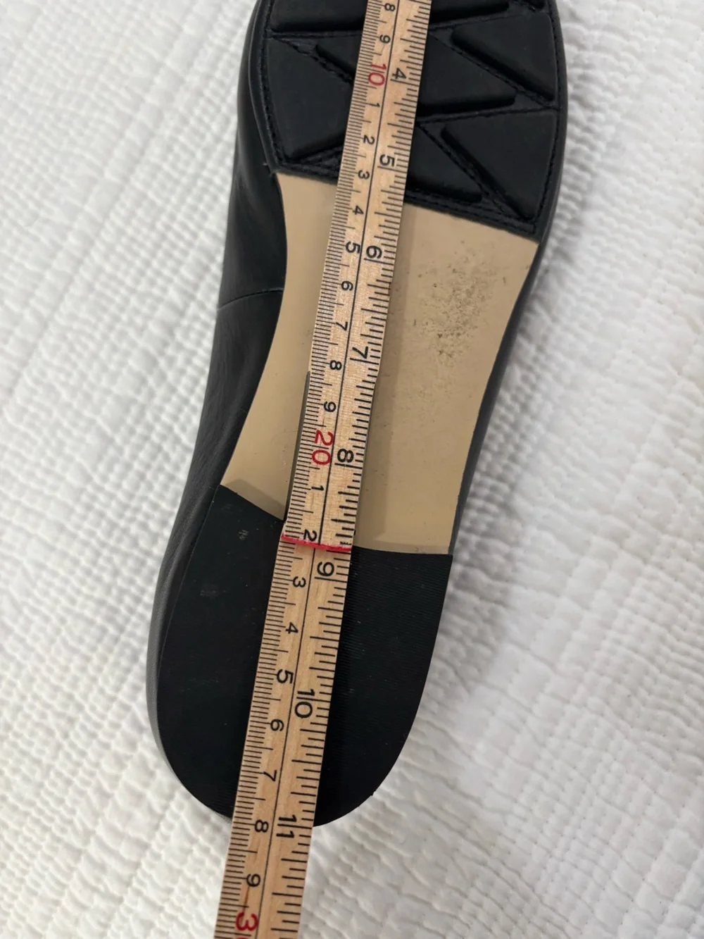 Tory Burch Black Leather Laila Driver Ballet Flats Size 11